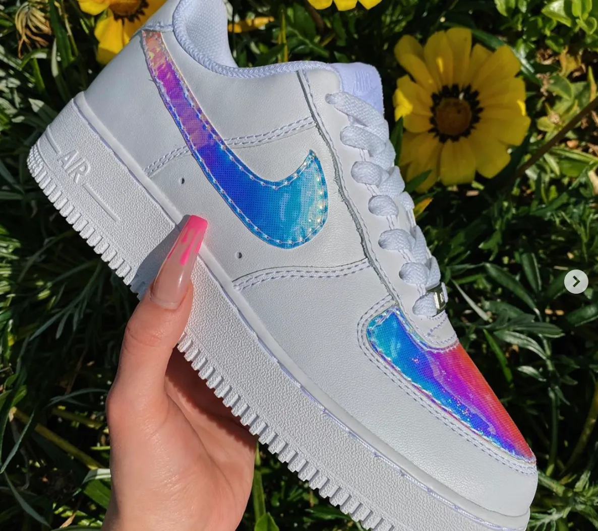 31 pairs of custom hand-painted Nike AF1 lows - Sinful Colors/Initials - customized order