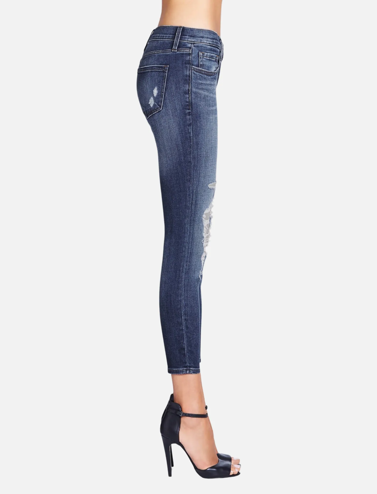 9326 High Waisted Crop Skinny Jeans