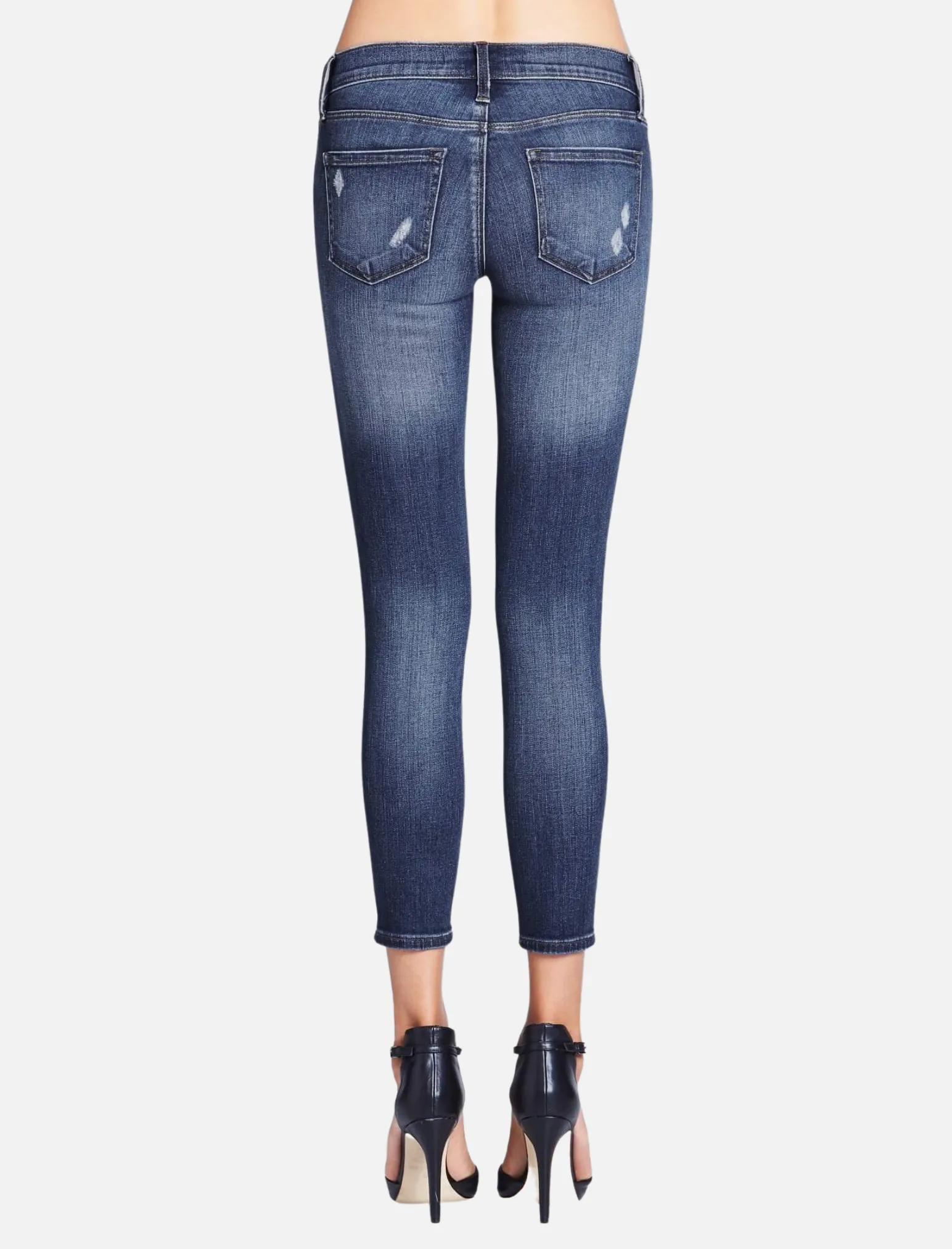 9326 High Waisted Crop Skinny Jeans