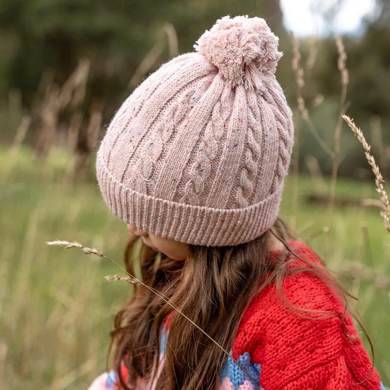 Acorn Alps Beanie - Speckle Pink