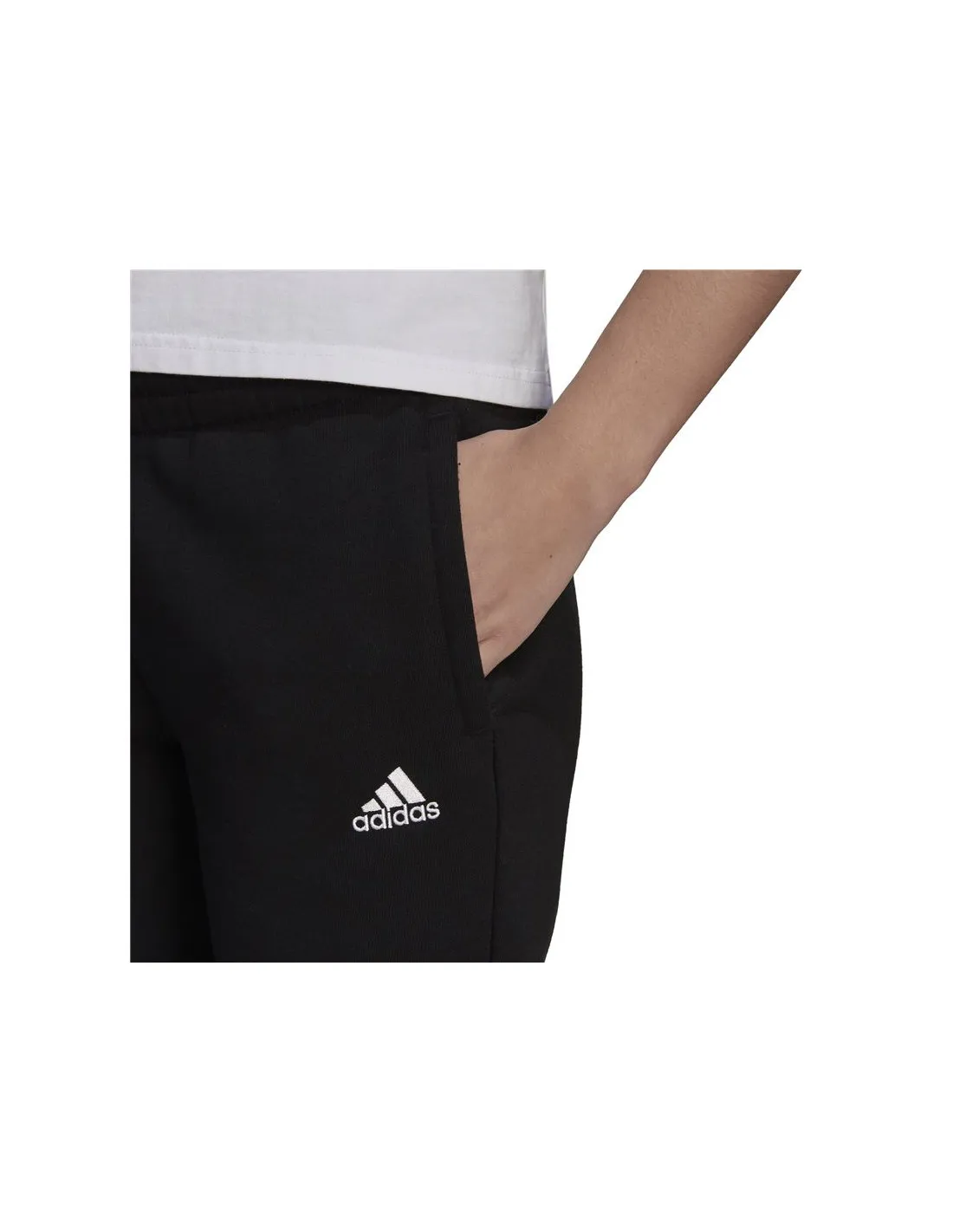 adidas Essentials Fleece Logo W Black Pants