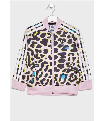 Adidas Girls Cheetah Track Jacket Sweatshirt