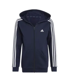 adidas Kids' Essentials Fleece Hoodie with 3 Stripes