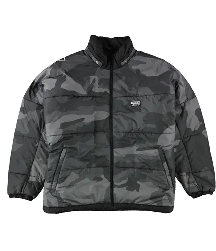 Adidas Mens Camo Trefoil Padded Bomber Jacket