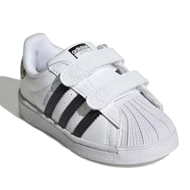 adidas Originals Kids Infant Toddler Superstar Shoes – Cloud White / Core Black / Blue