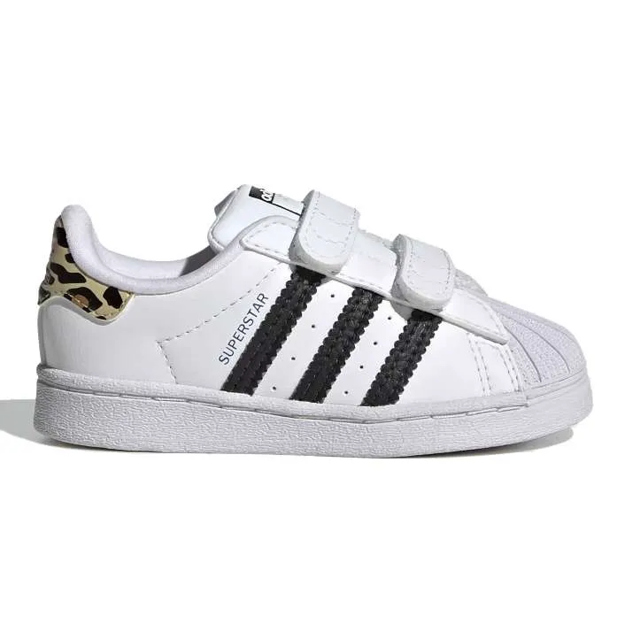 adidas Originals Kids Infant Toddler Superstar Shoes – Cloud White / Core Black / Blue