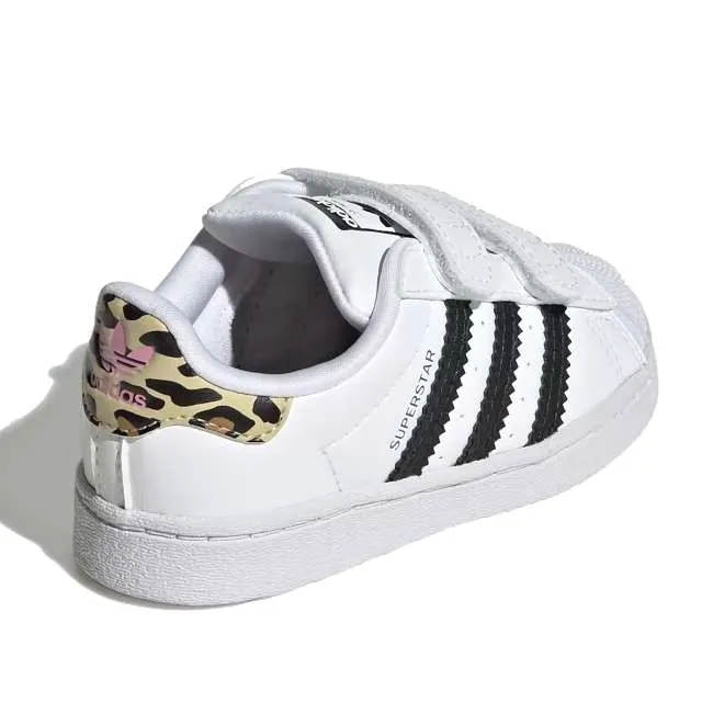 adidas Originals Kids Infant Toddler Superstar Shoes – Cloud White / Core Black / Blue