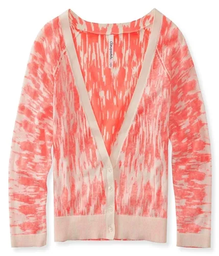 Aeropostale Womens Ikat Reverse Crop Cardigan Sweater