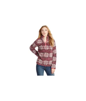 Aeropostale Womens Patterned Bear Fleece Jacket