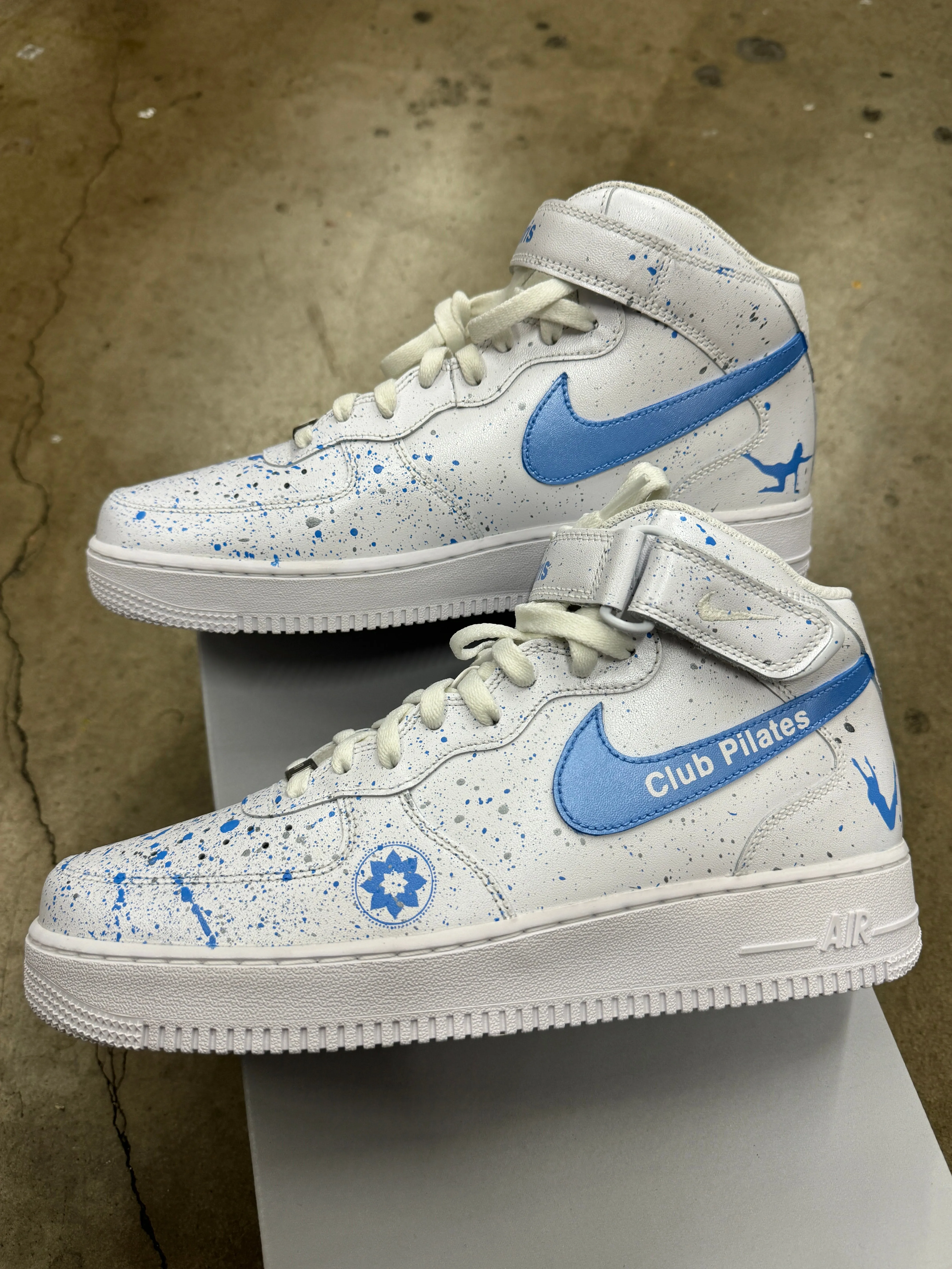 Af1 Mids - White Nike - 10.5 mens - Custom RUSH Order - Invoice 2 of 2