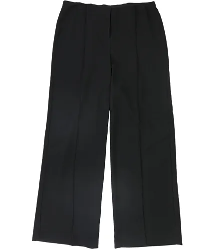 Alfani Womens Pintuck Casual Wide Leg Pants