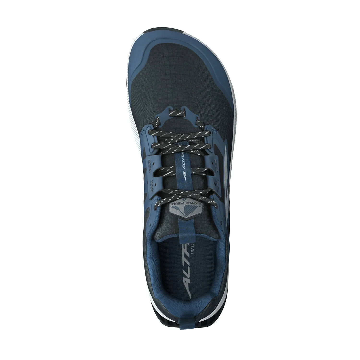 Altra Lone Peak 8 Navy/Black trail running shoes.