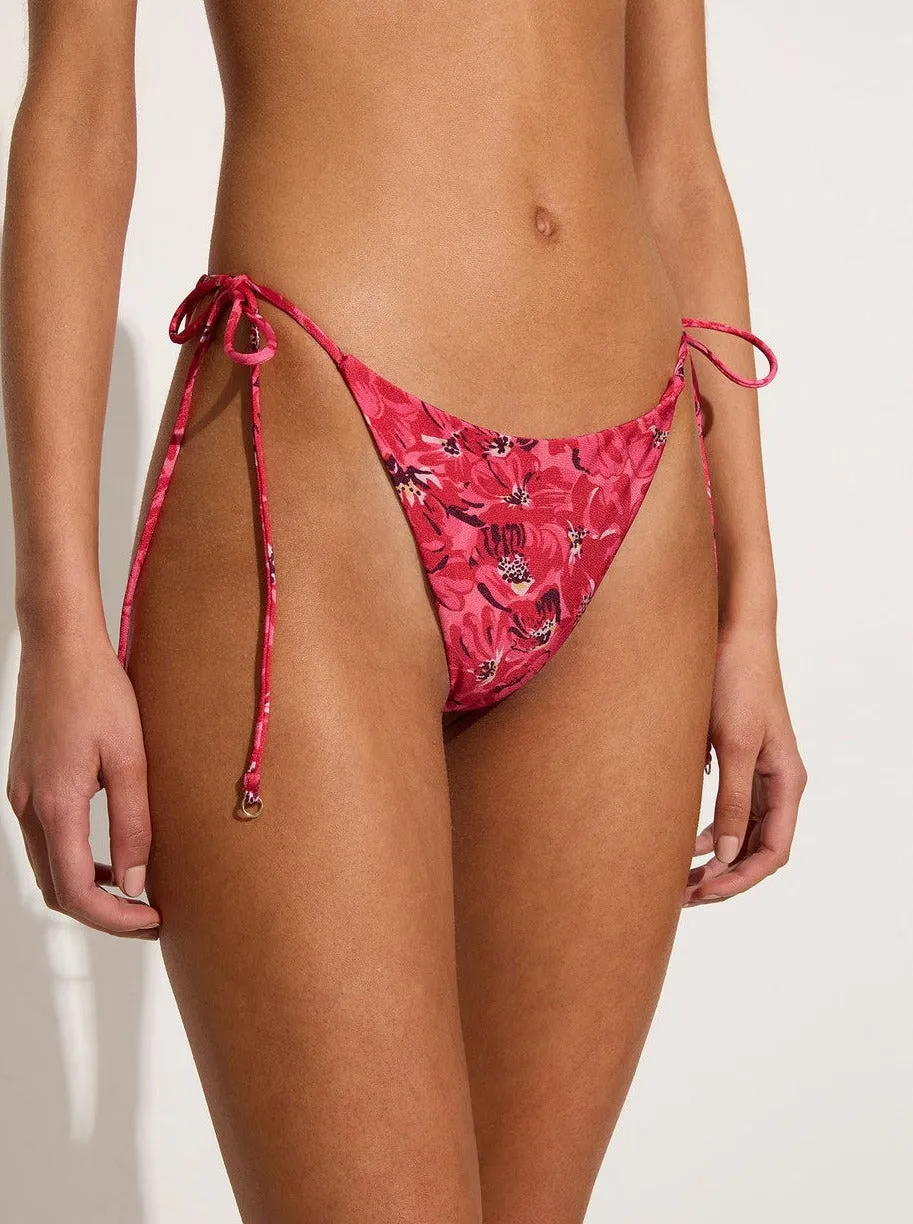 Ambra bikini bottoms, El Limon floral pink.