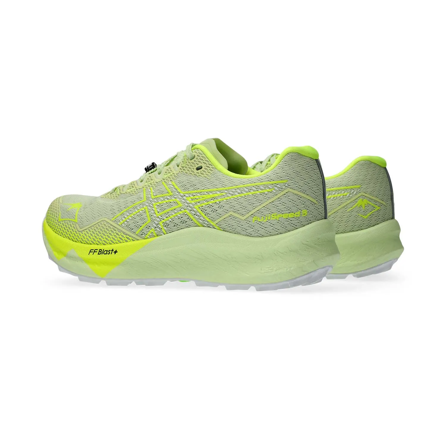 ASICS Fuji Speed 3 Shoes Cool Matcha Safety Yellow