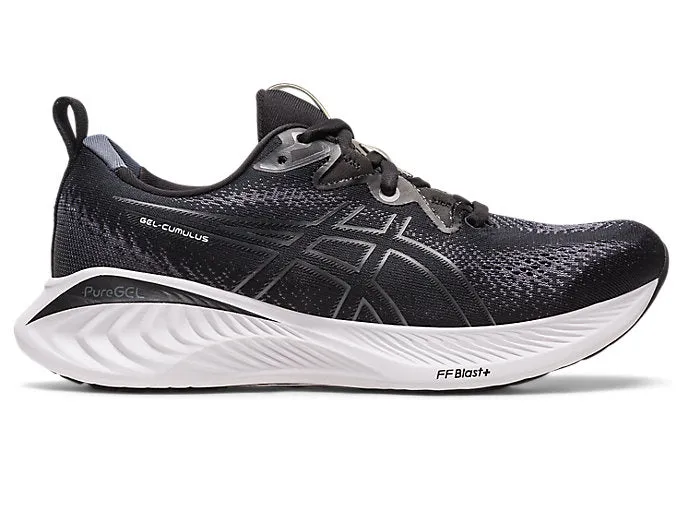 Asics Gel Cumulus 25 Women's Running Shoes - Black/White (2A Width)