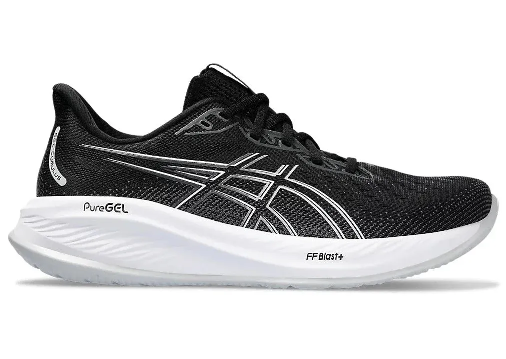 Asics Gel Cumulus 26 (4E Wide) - Mens Running Shoes, Black/Concrete