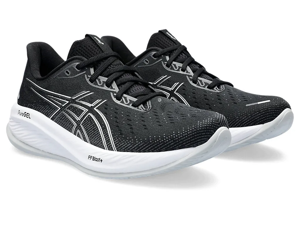 Asics Gel Cumulus 26 (4E Wide) - Mens Running Shoes, Black/Concrete