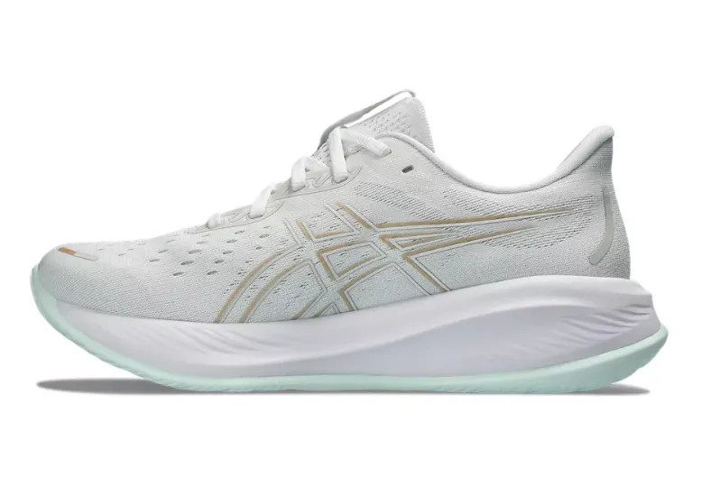 Asics Gel Cumulus 26 Women's Running Shoes - White/ Pale Mint - B Width