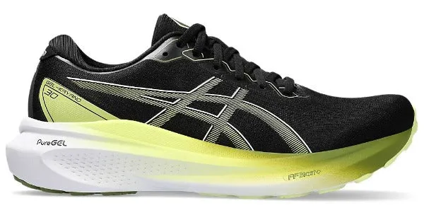 Asics Gel Kayano 30 2E Width Black Glow Yellow Mens