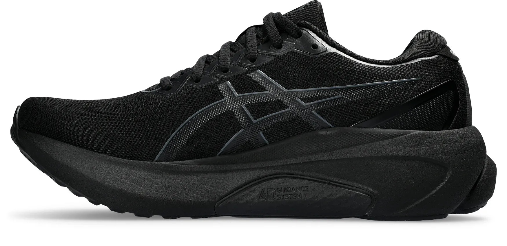 Asics Gel Kayano 30 (4E Width) - Black/Black Men's Running Shoe.