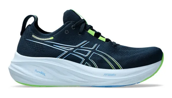 Asics Gel Nimbus 26 4E French Blue Electric Lime Men's