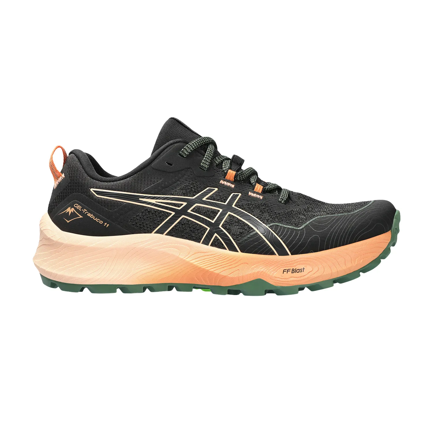 Asics Gel Trabuco 11 Black/Apricot Crush running shoes