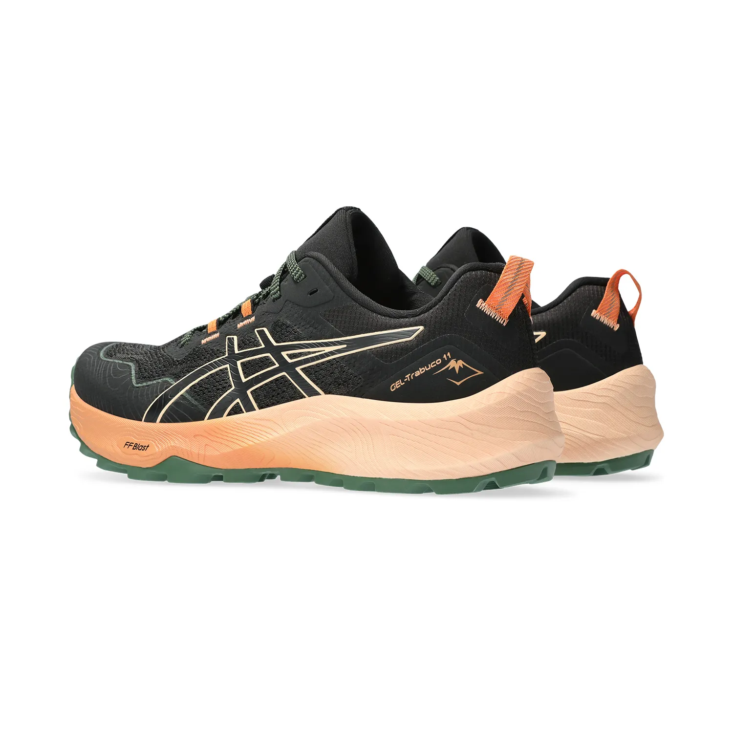 Asics Gel Trabuco 11 Black/Apricot Crush running shoes