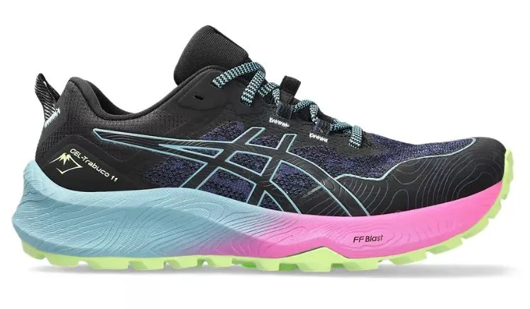 Asics Gel Trabuco 11 Women's Trail Running Shoes - Black/Gris Blue