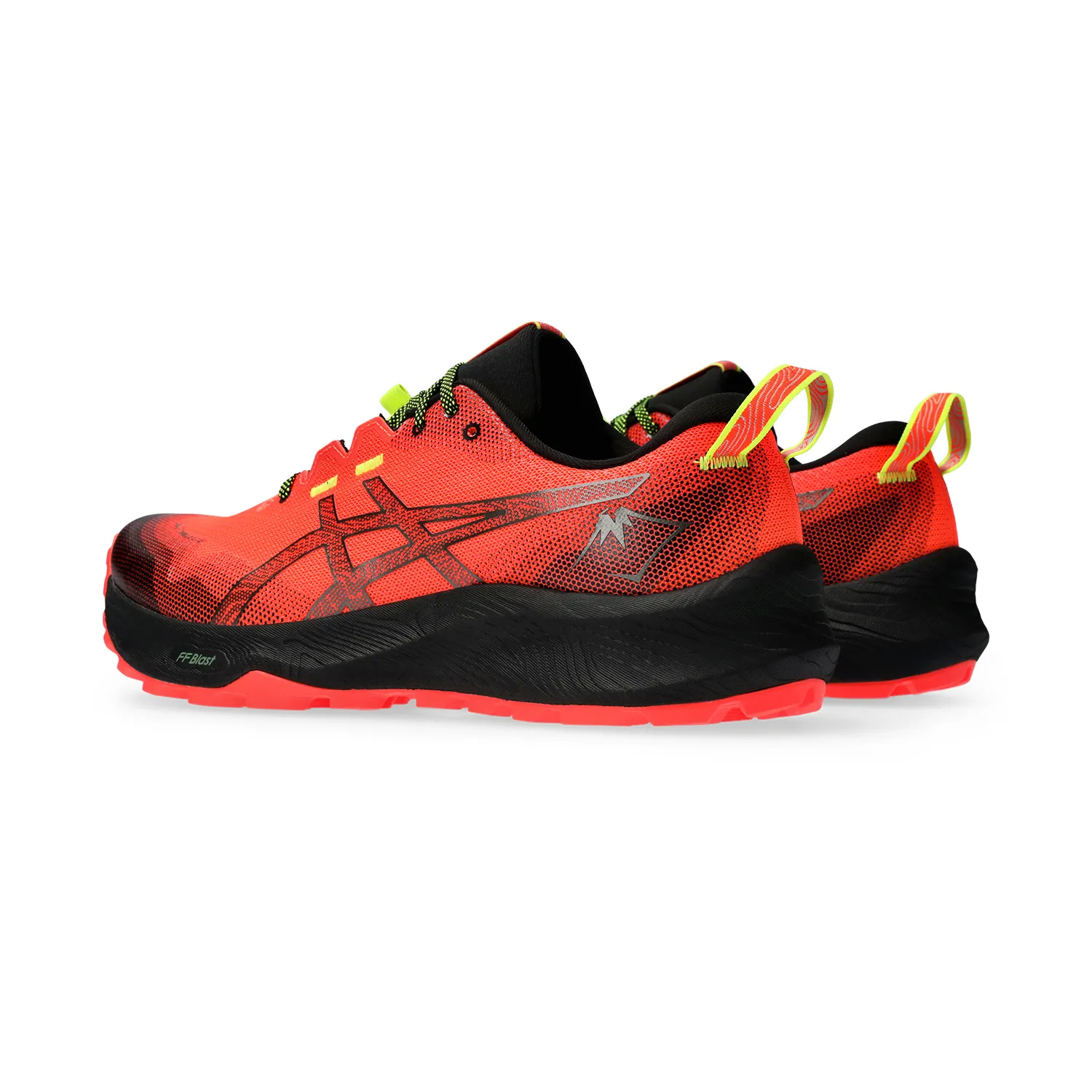 Asics Gel Trabuco 12 Sunrise Red Gunmetal running shoes