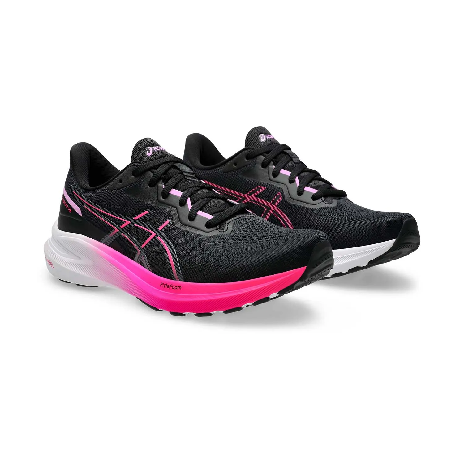 Asics GT 1000 13 Women's Running Shoe Black Pink Glo