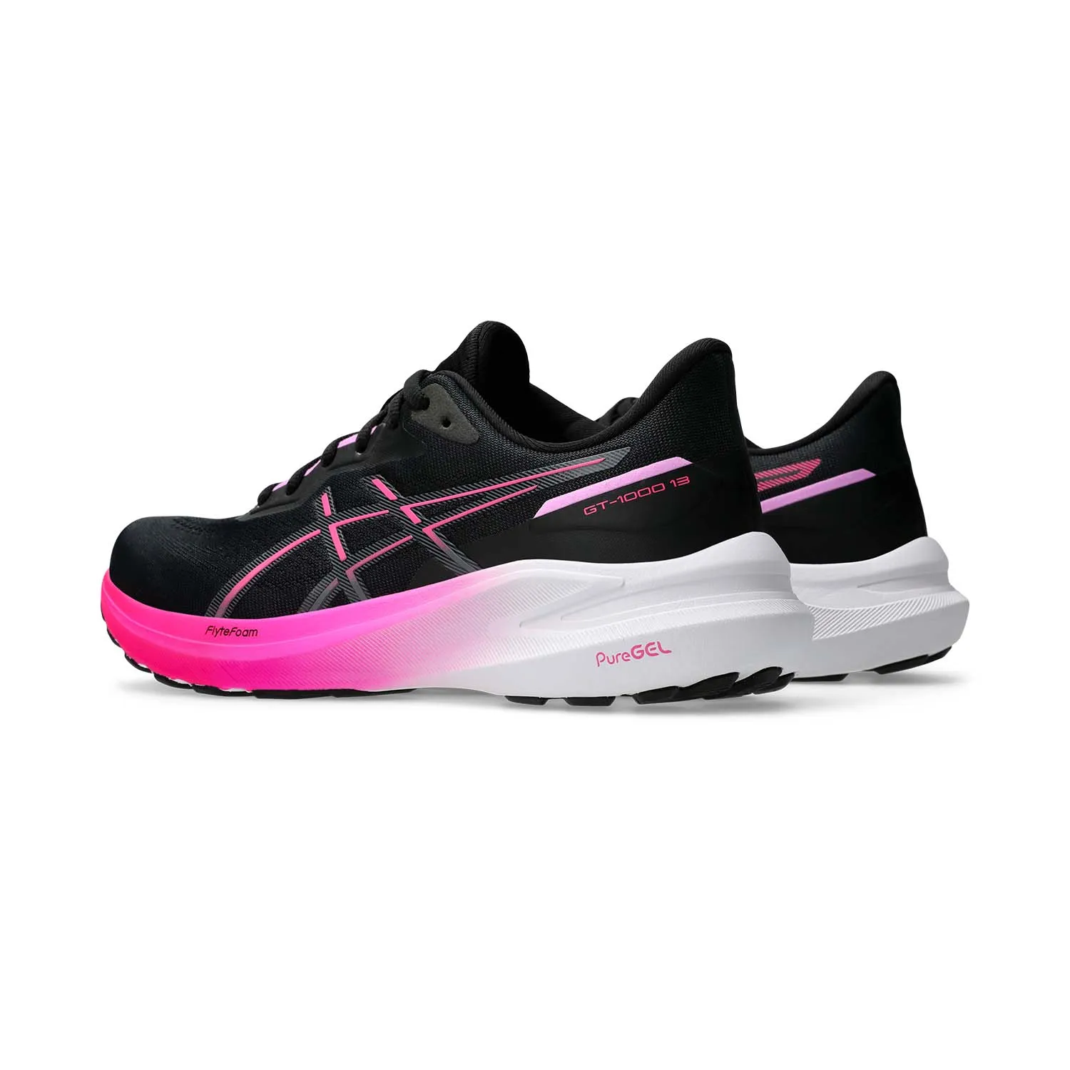 Asics GT 1000 13 Women's Running Shoe Black Pink Glo