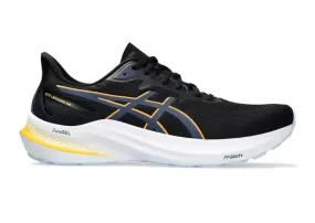 Asics GT-2000 12 (2E Width) - Black/Yellow Men's Shoes