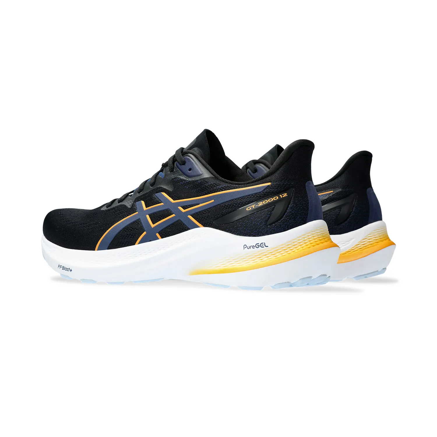 Asics GT 2000 12 Black/Yellow Running Shoes