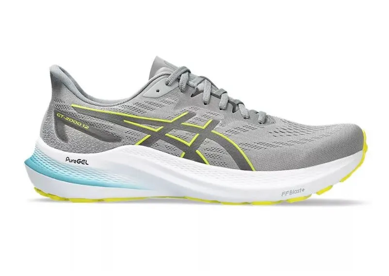 Asics GT-2000 12 (D Width) Sheet Rock Bright Yellow Mens.