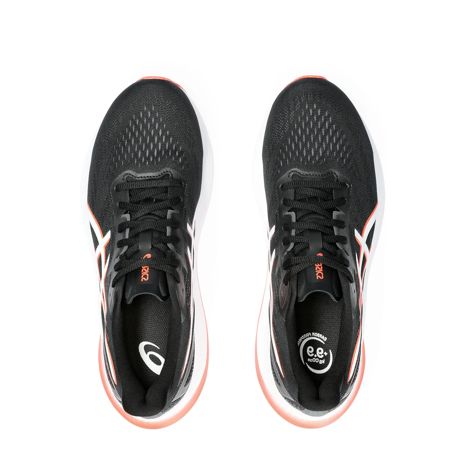 Asics GT 2000 12 running shoes - black/sunrise red.