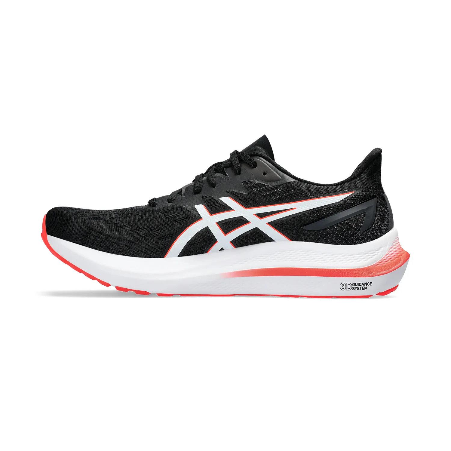 Asics GT 2000 12 running shoes - black/sunrise red.