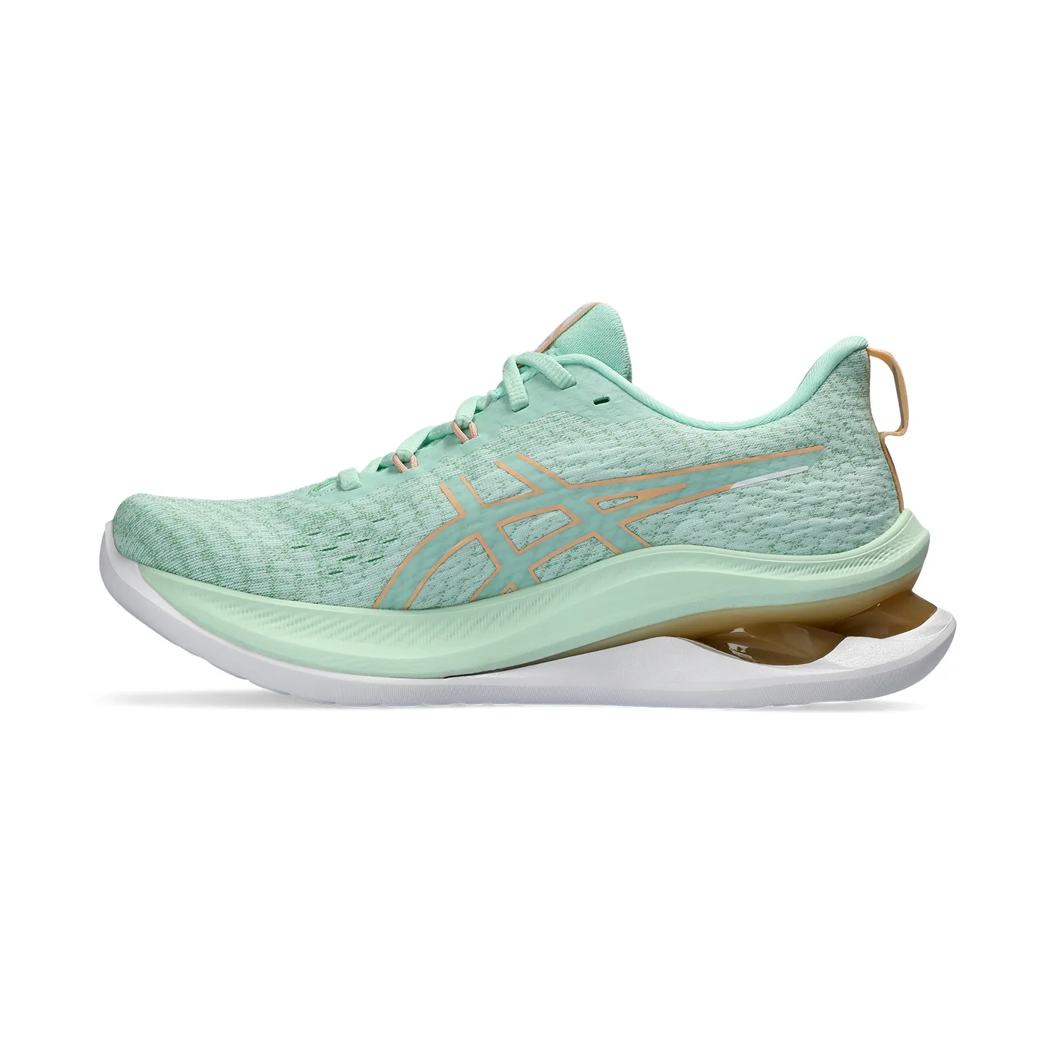 Asics Kinsei Max Mint Tint Apricot Crush - Men's Running Shoes.