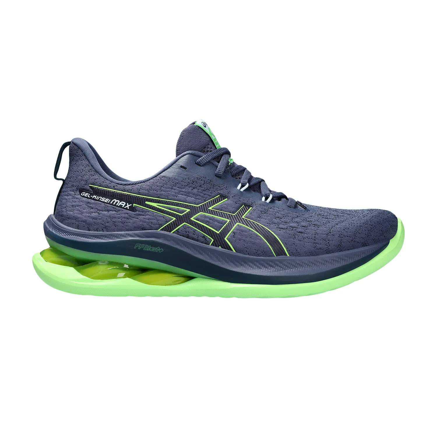 Asics Kinsei Max Thunder Blue Electric Lime