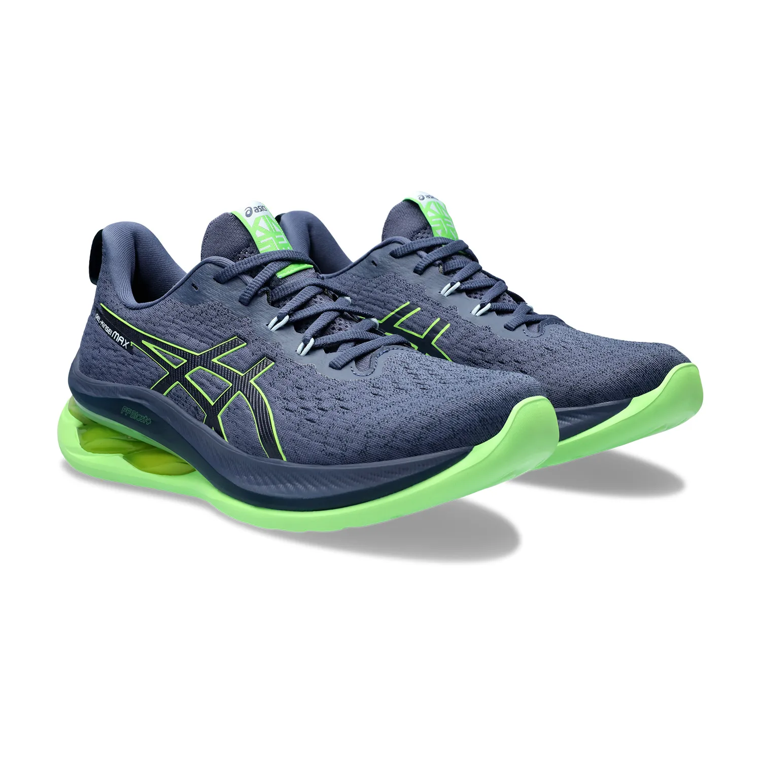 Asics Kinsei Max Thunder Blue Electric Lime