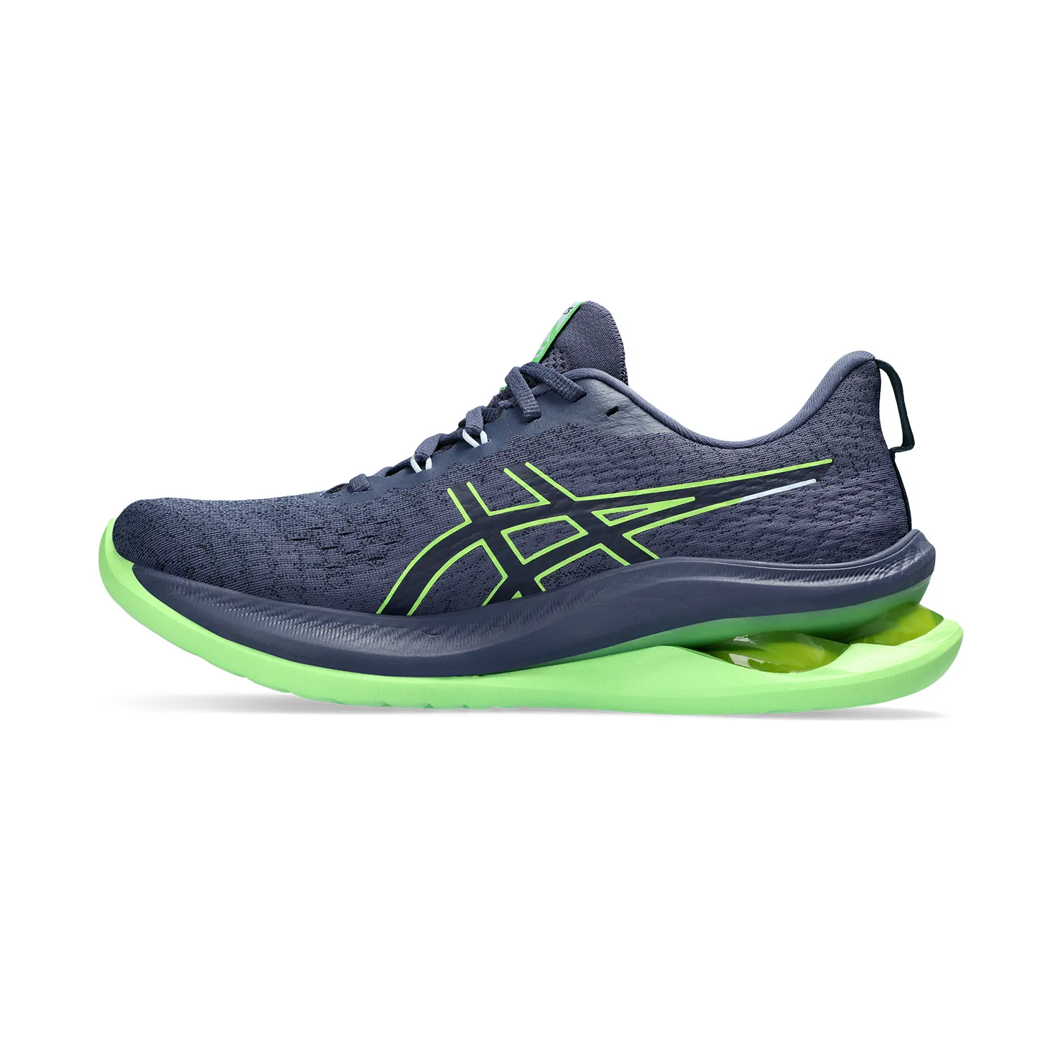 Asics Kinsei Max Thunder Blue Electric Lime