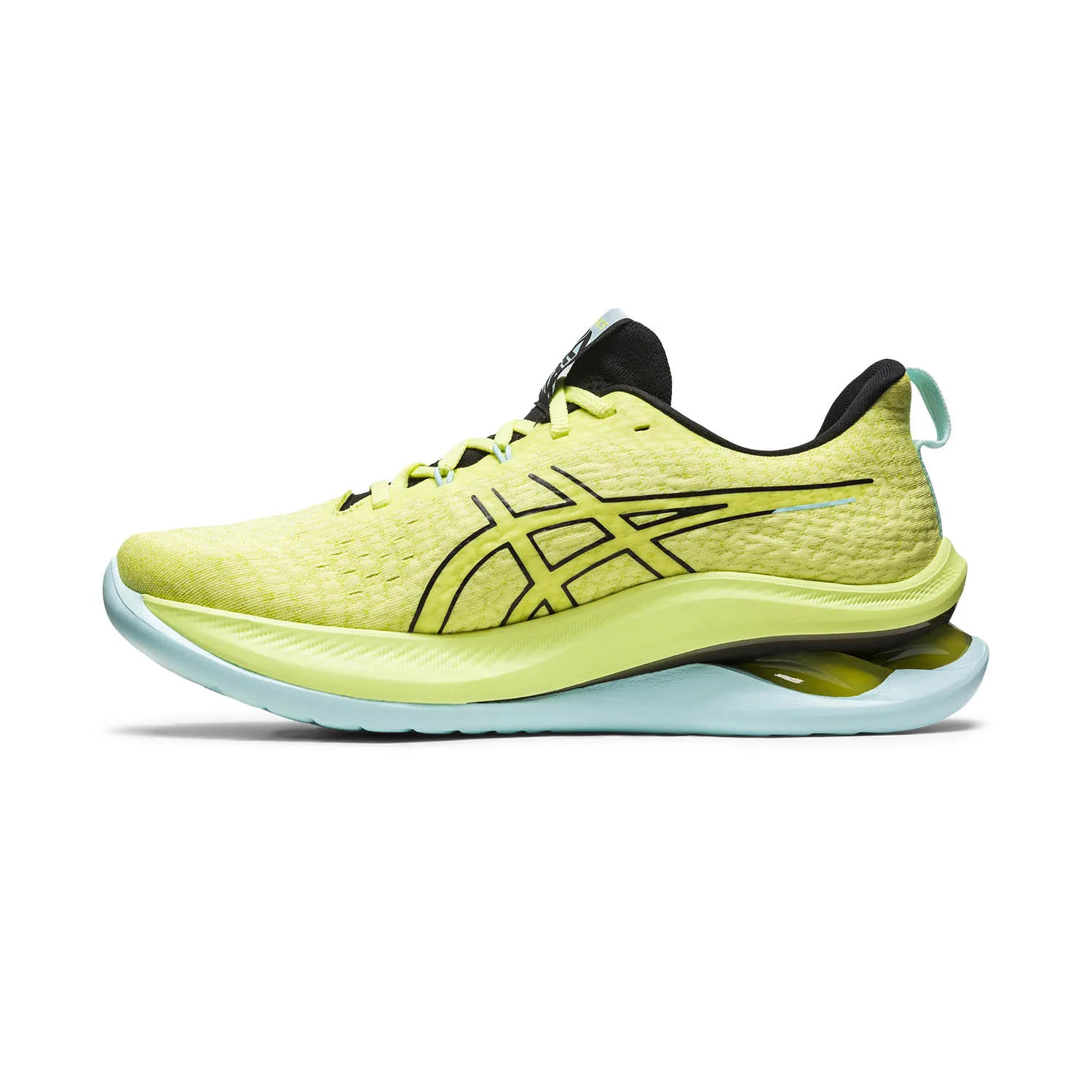 Asics Kinsei Max Yellow/Black shoes.