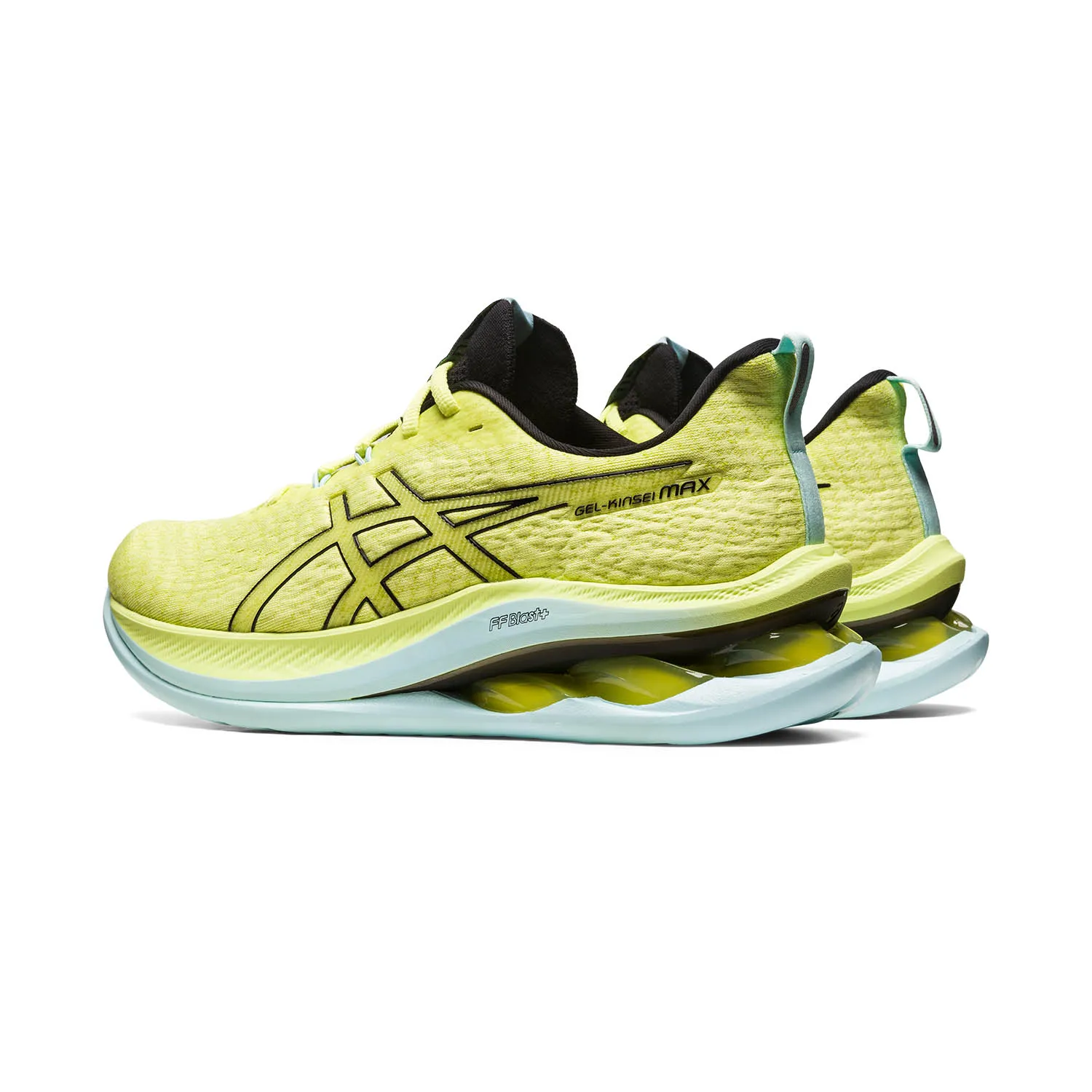 Asics Kinsei Max Yellow/Black shoes.