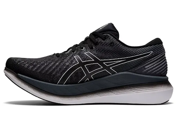 Asics men's Glideride 2 2E width black and carrier grey shoes