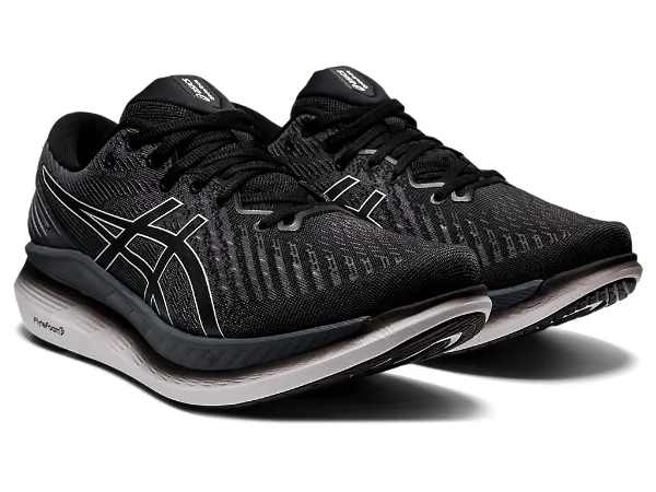 Asics men's Glideride 2 2E width black and carrier grey shoes