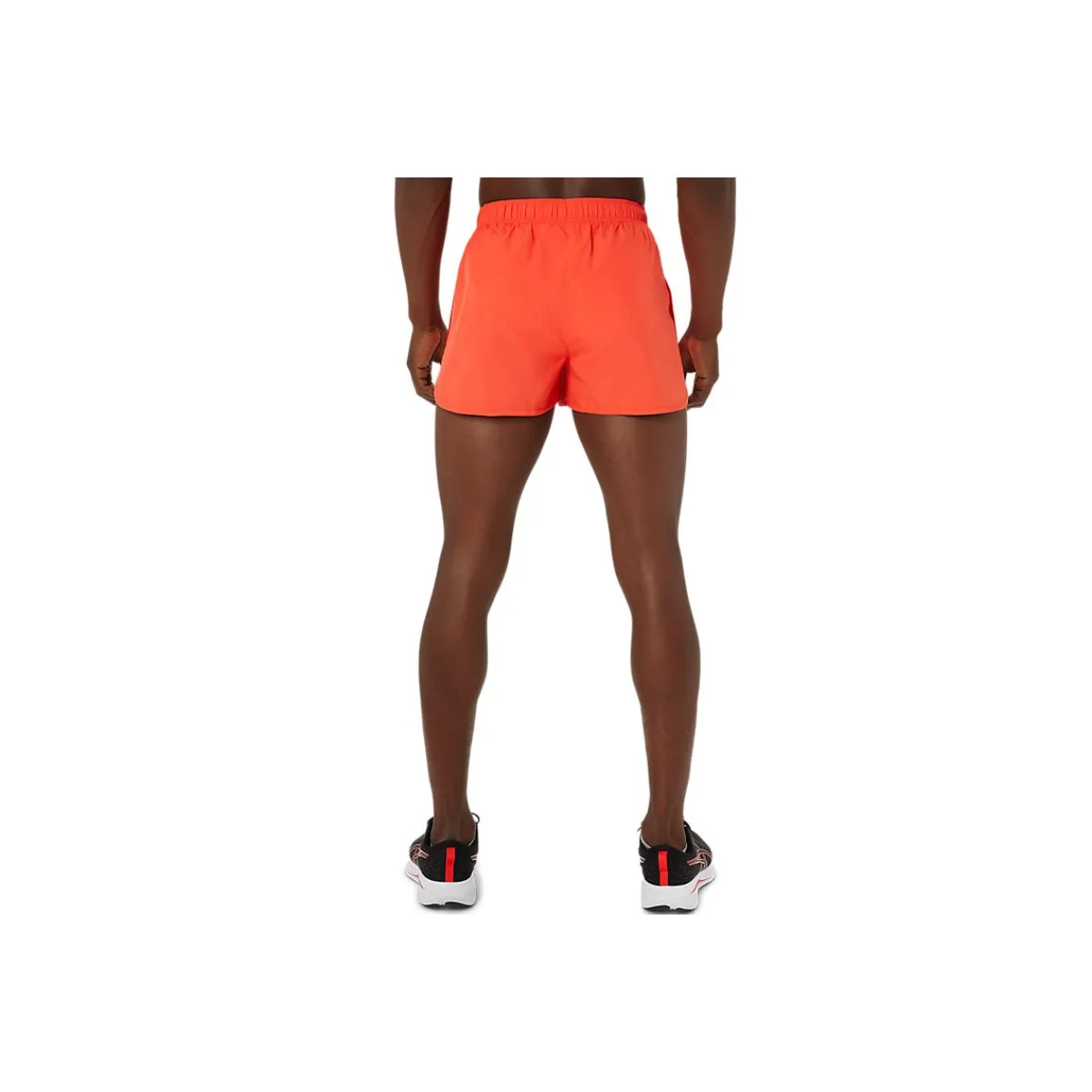 Asics orange split shorts