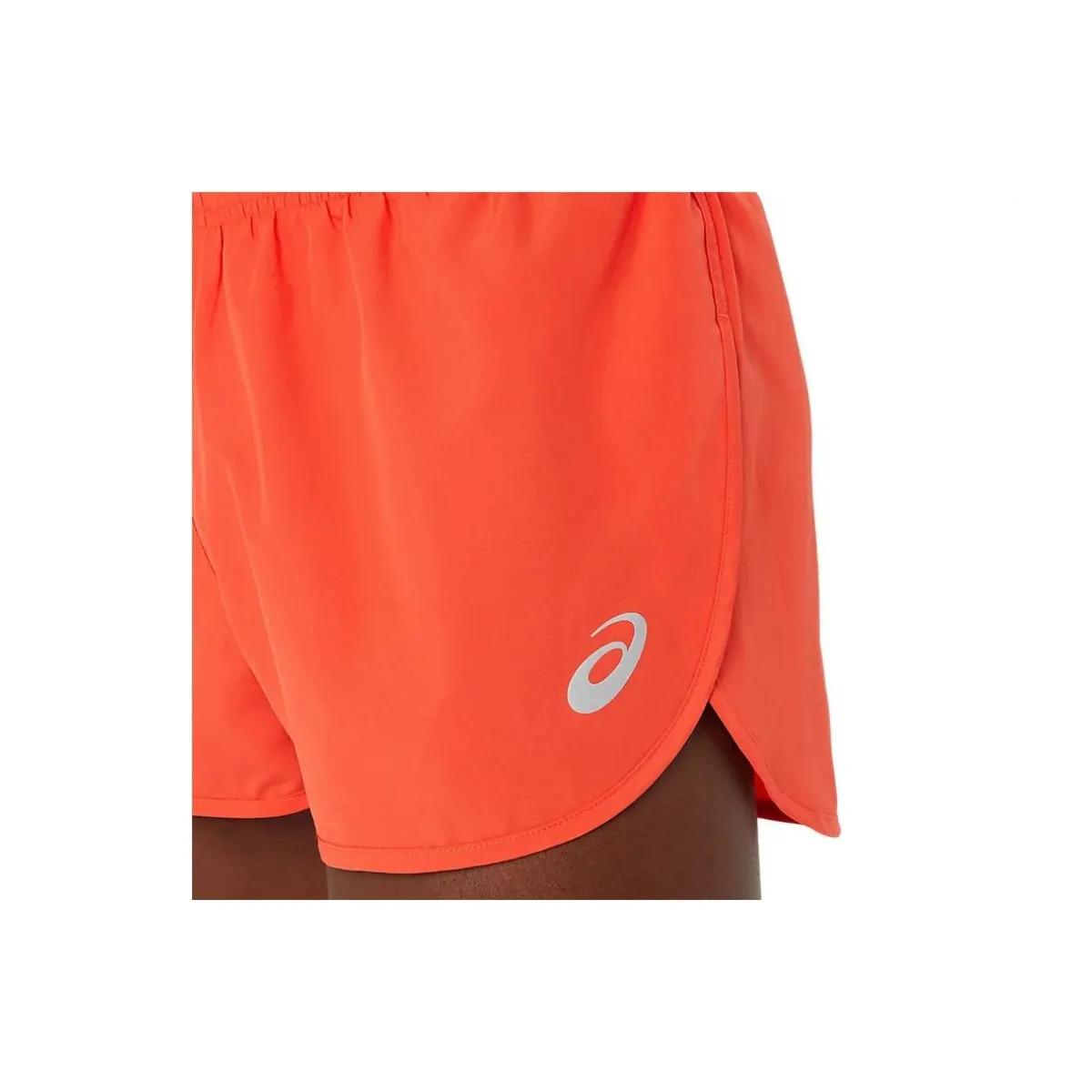 Asics orange split shorts