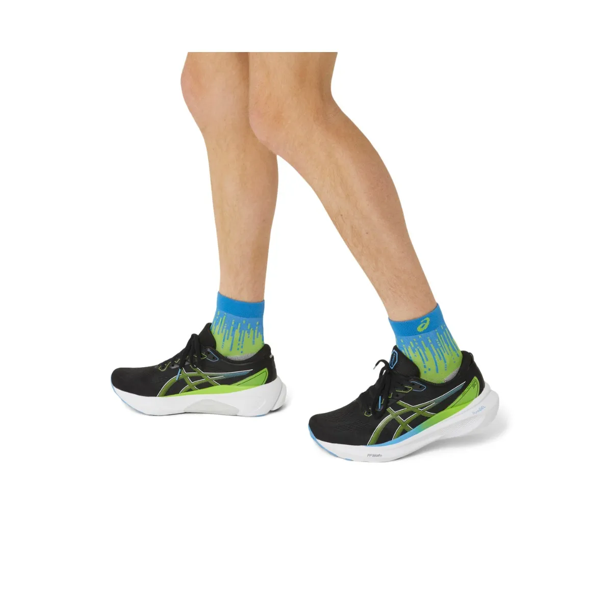 Asics Performance Run Green Blue Socks