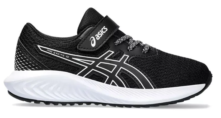 Asics Pre Excite 10 PS - Black/White Kids 