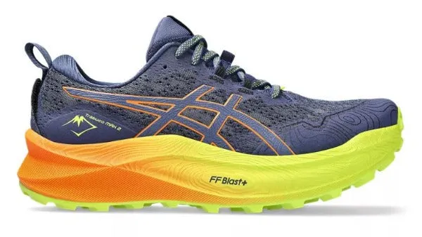 Asics Trabuco Max 2 D Width Deep Ocean Bright Orange Mens