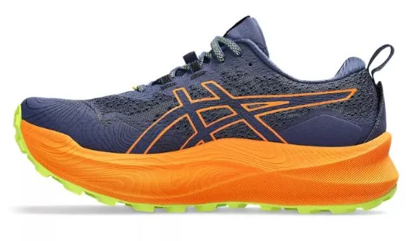 Asics Trabuco Max 2 D Width Deep Ocean Bright Orange Mens